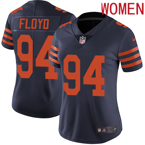 2019 Women Chicago Bears #94 Floyd blue Nike Vapor Untouchable Limited NFL Jersey style 2
